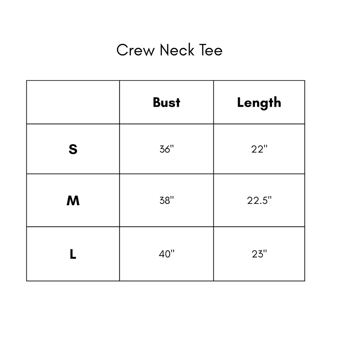 Crew Neck Tee - Charcoal