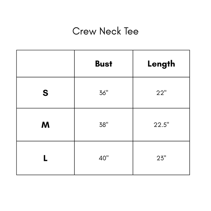 Crew Neck Tee - Charcoal