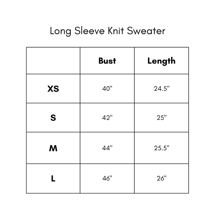 Long Sleeve Knit Sweater - Khaki
