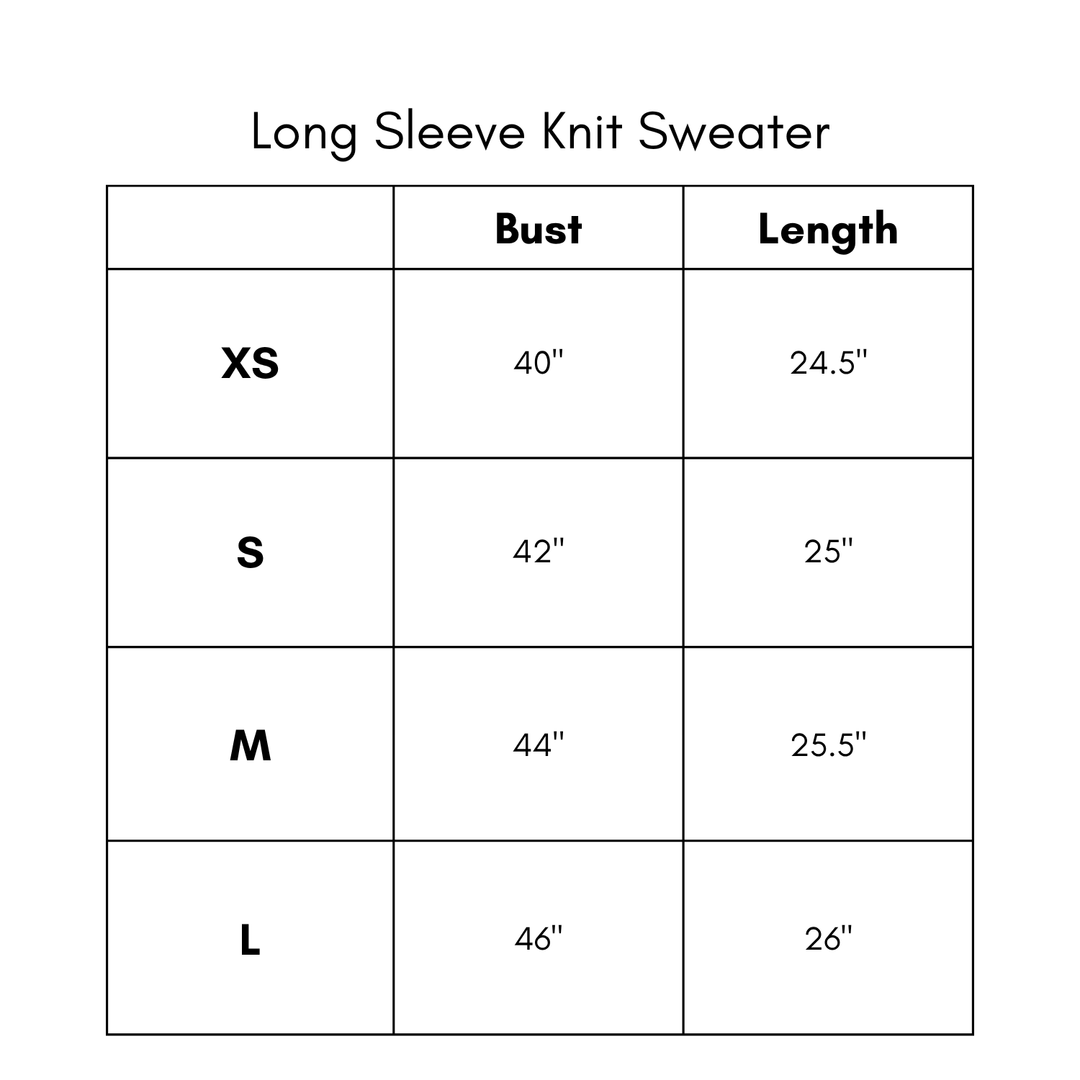 Long Sleeve Striped Sweater - Mocha