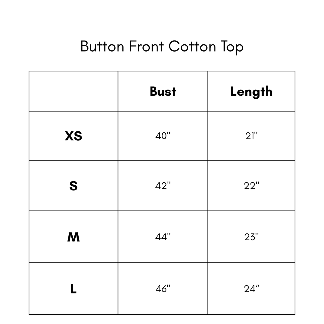 Button Front Cotton Top - Rose