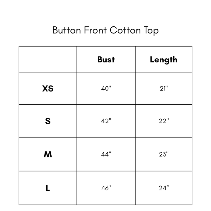 Button Front Cotton Top - Rose
