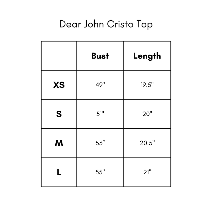 Dear John Cristo Top