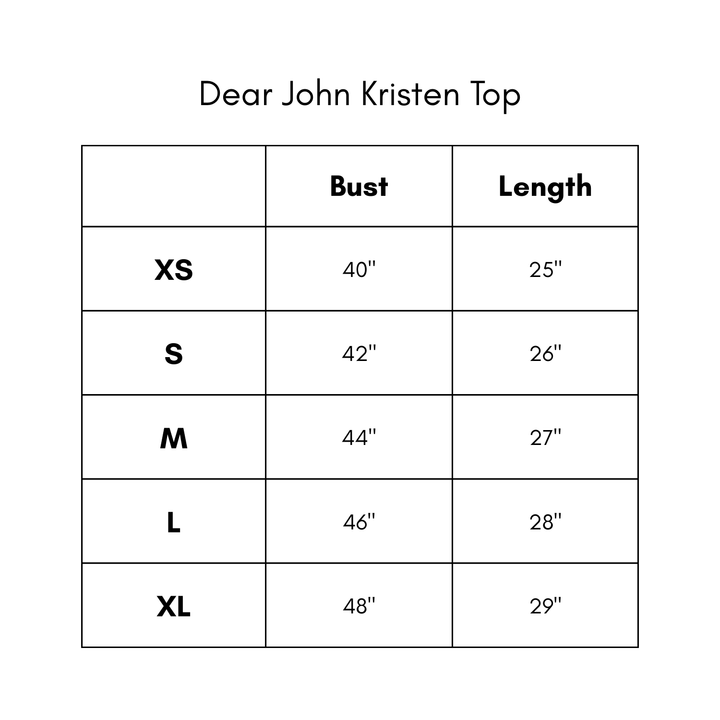 Dear John Kristen Top - Red