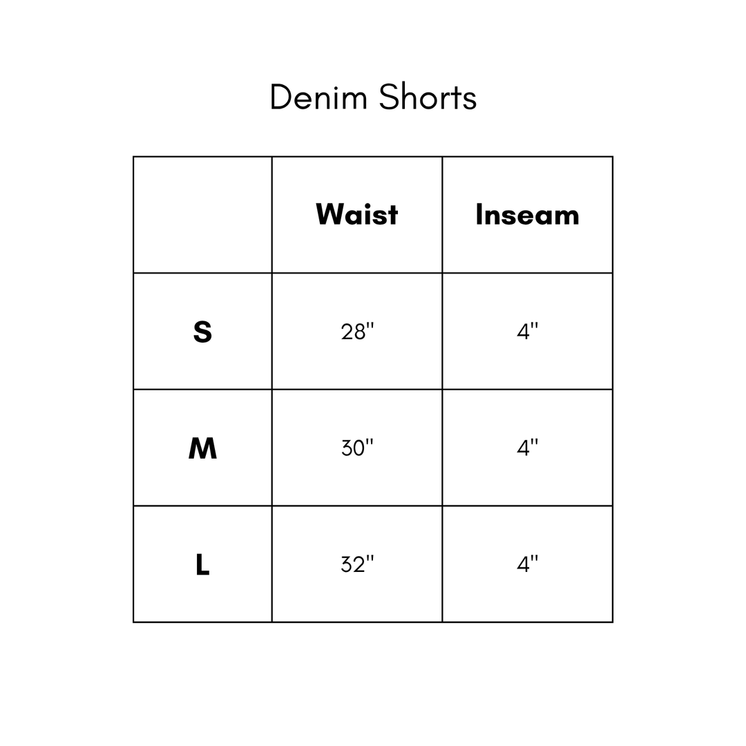 Denim Shorts - White