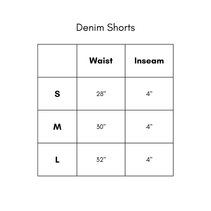 Denim Shorts - White