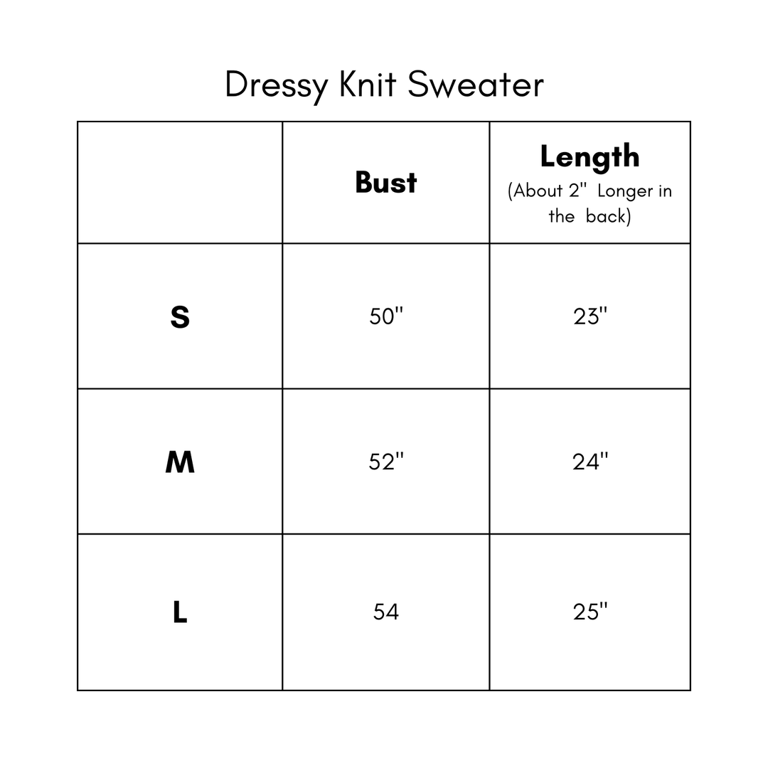 Dressy Knit Sweater - Espresso