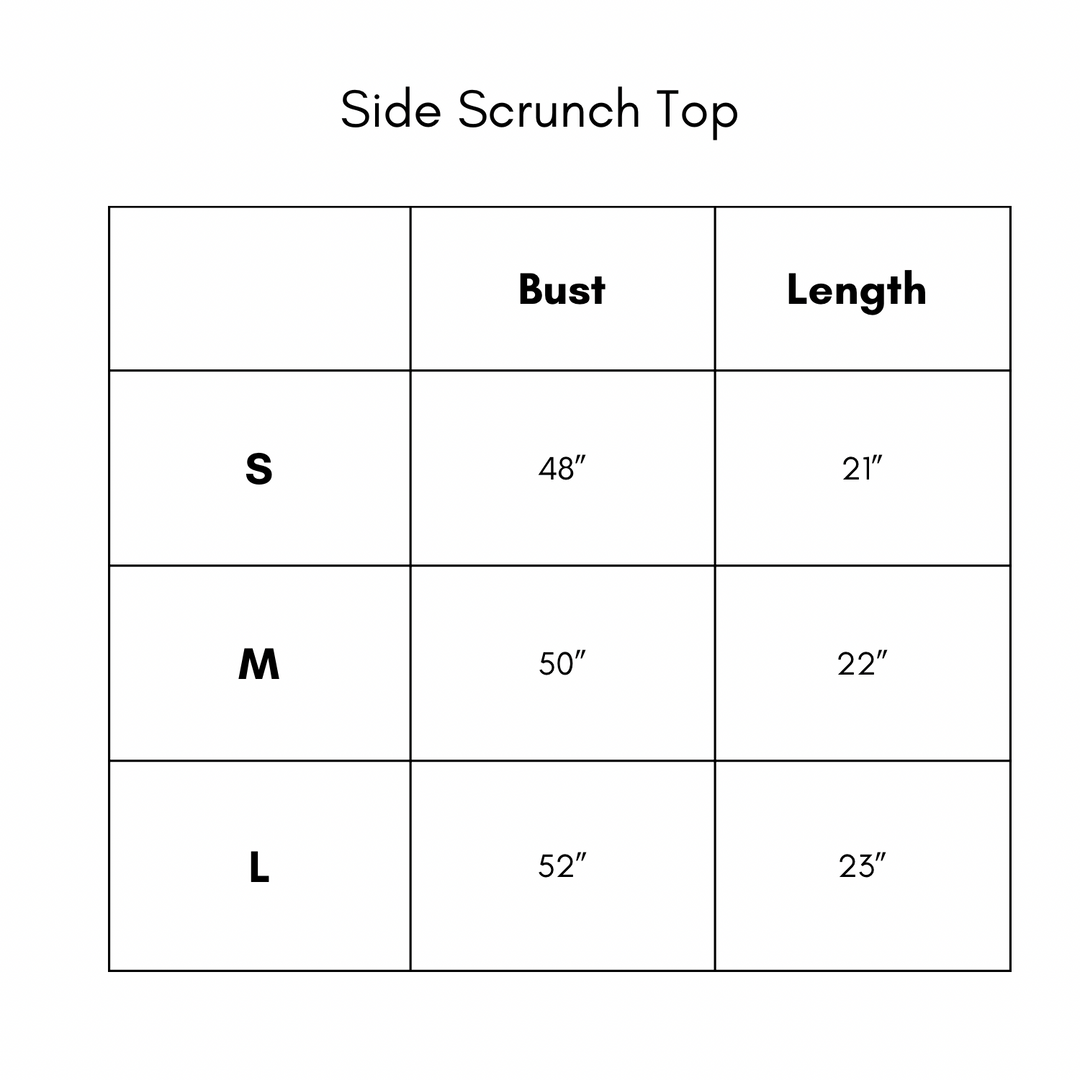 Side Scrunch Top - Sage
