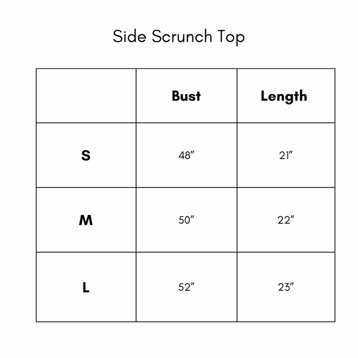 Side Scrunch Top - Sage