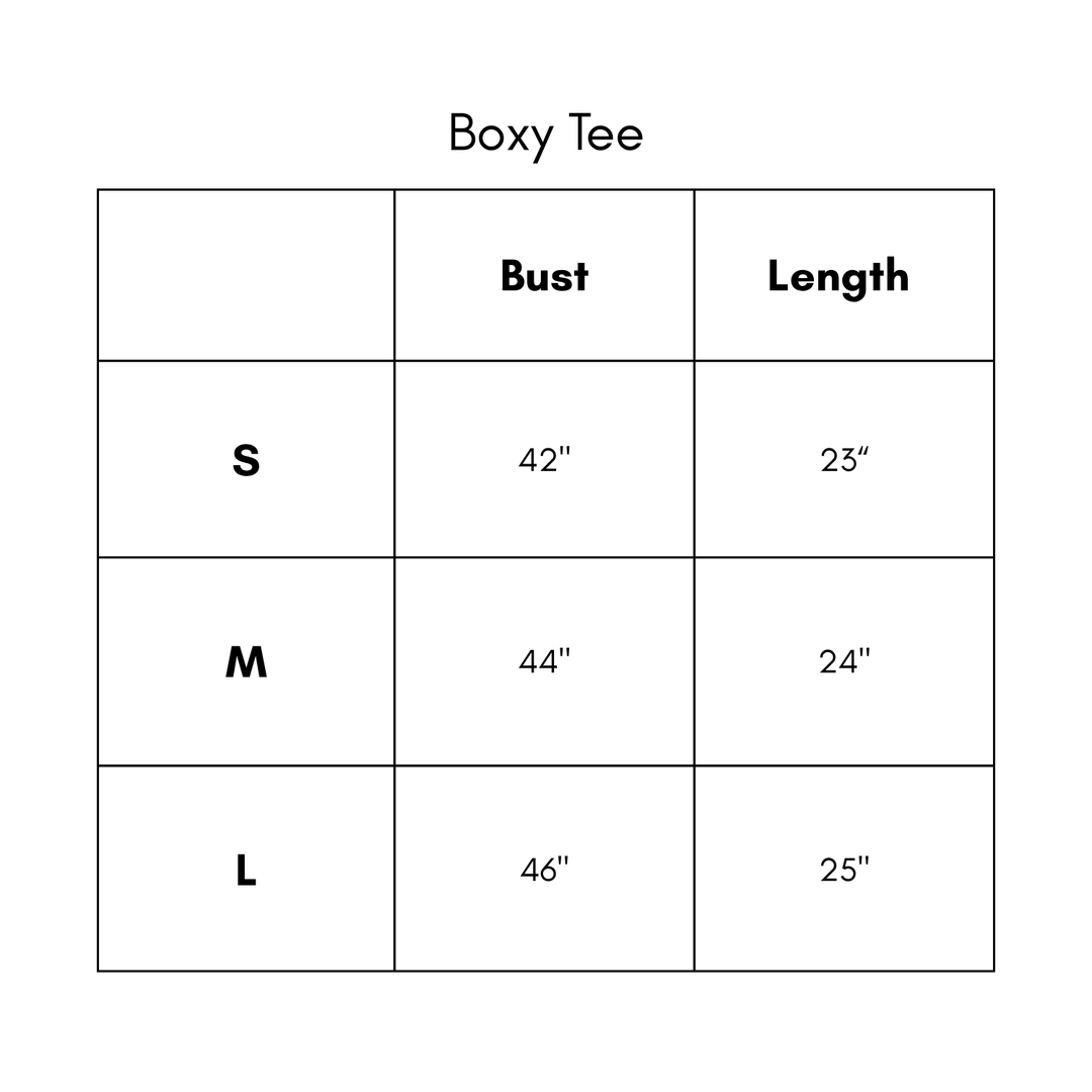 Boxy Tee - Charcoal