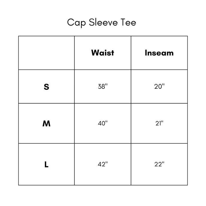 Cap Sleeve Tee - Charcoal