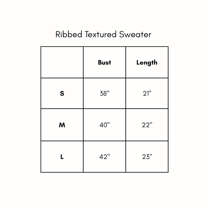 Ribbed Texture Sweater - Olive