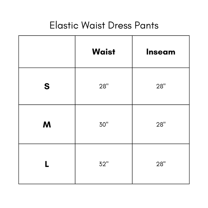 Elastic Waist Dress Pants - Olive