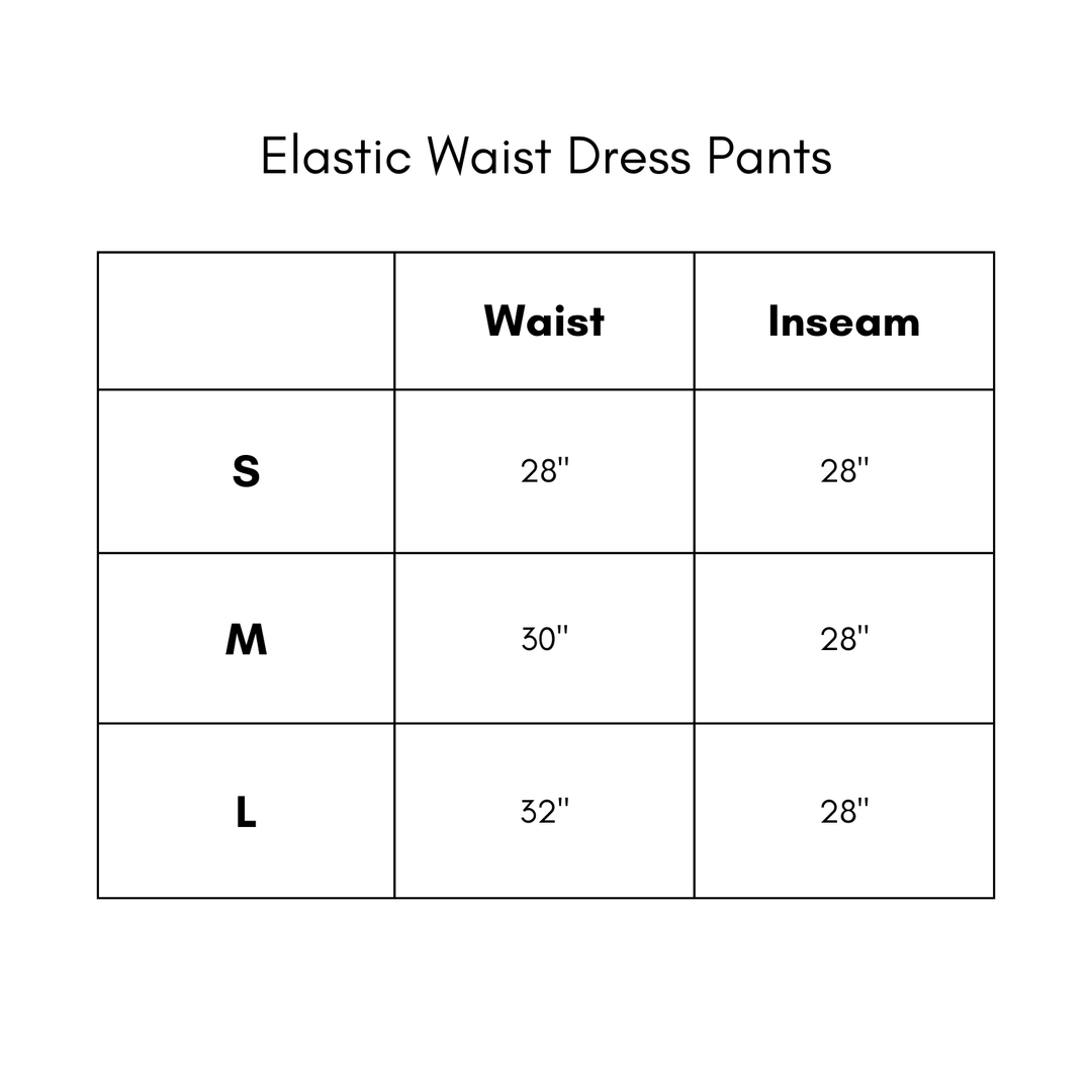 Elastic Waist Dress Pants - Mocha
