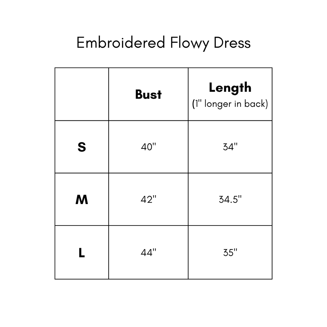 Embroidered Flowy Dress - Pink