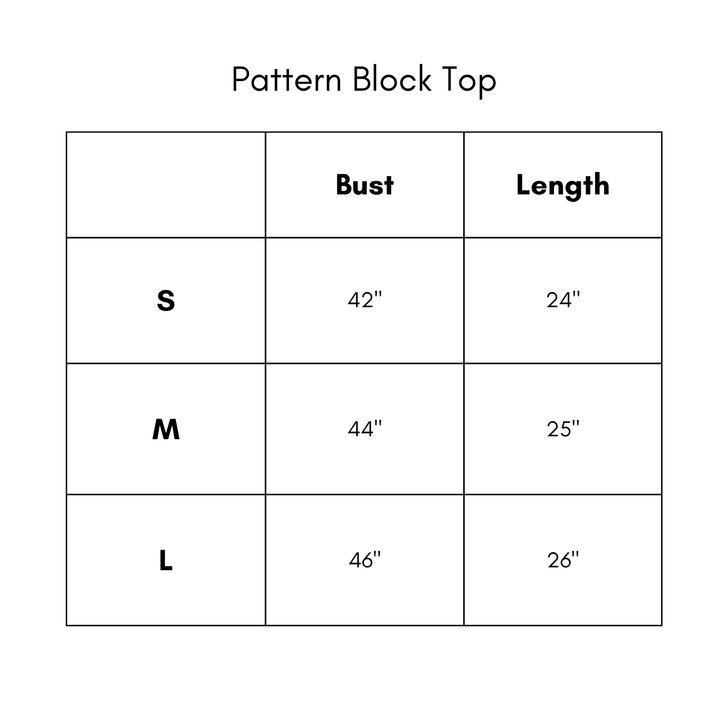 Pattern Block Top - Orange
