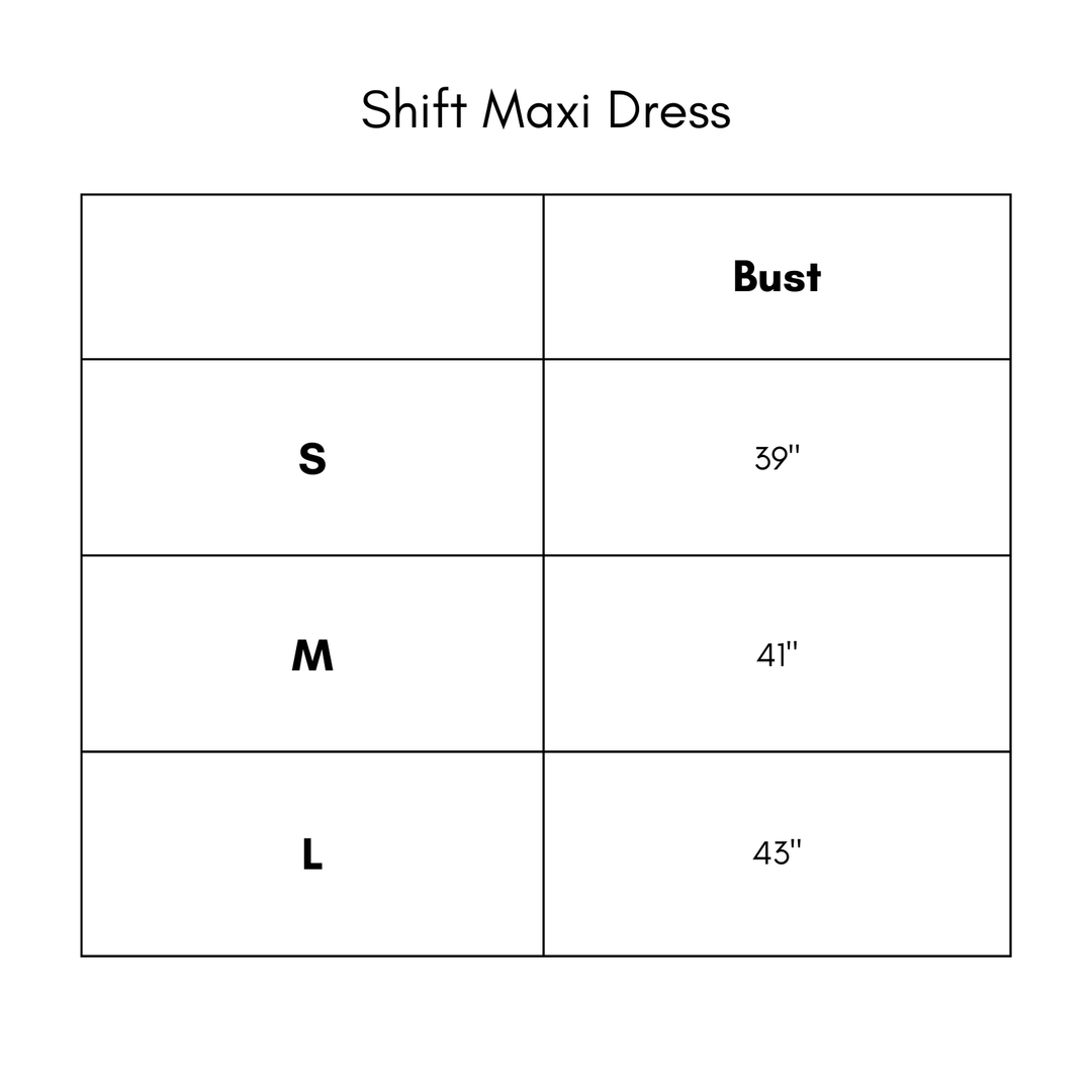 Shift Maxi Dress - Black