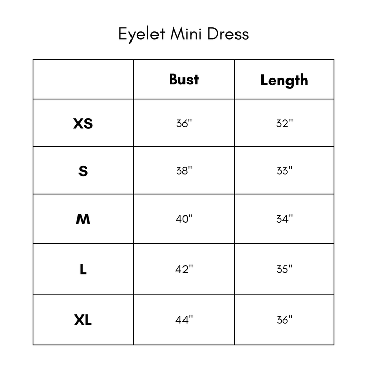 Eyelet Mini Dress - Red