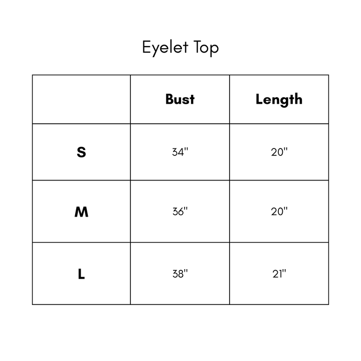 Eyelet Top - Red