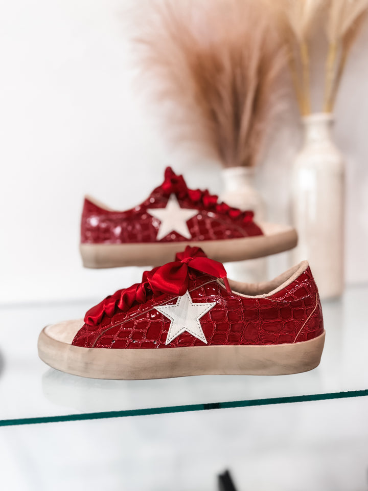 Shu Shop Paula Sneaker - Cherry