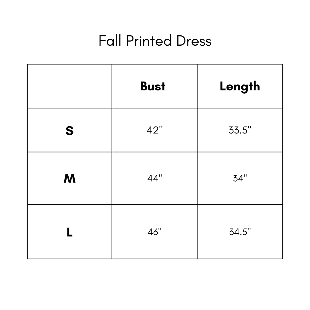 Fall Printed Dress
