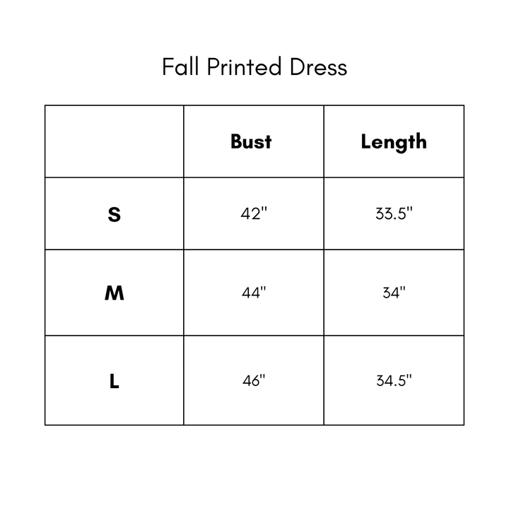 Fall Printed Dress