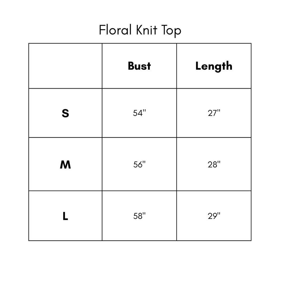 Floral Knit Top