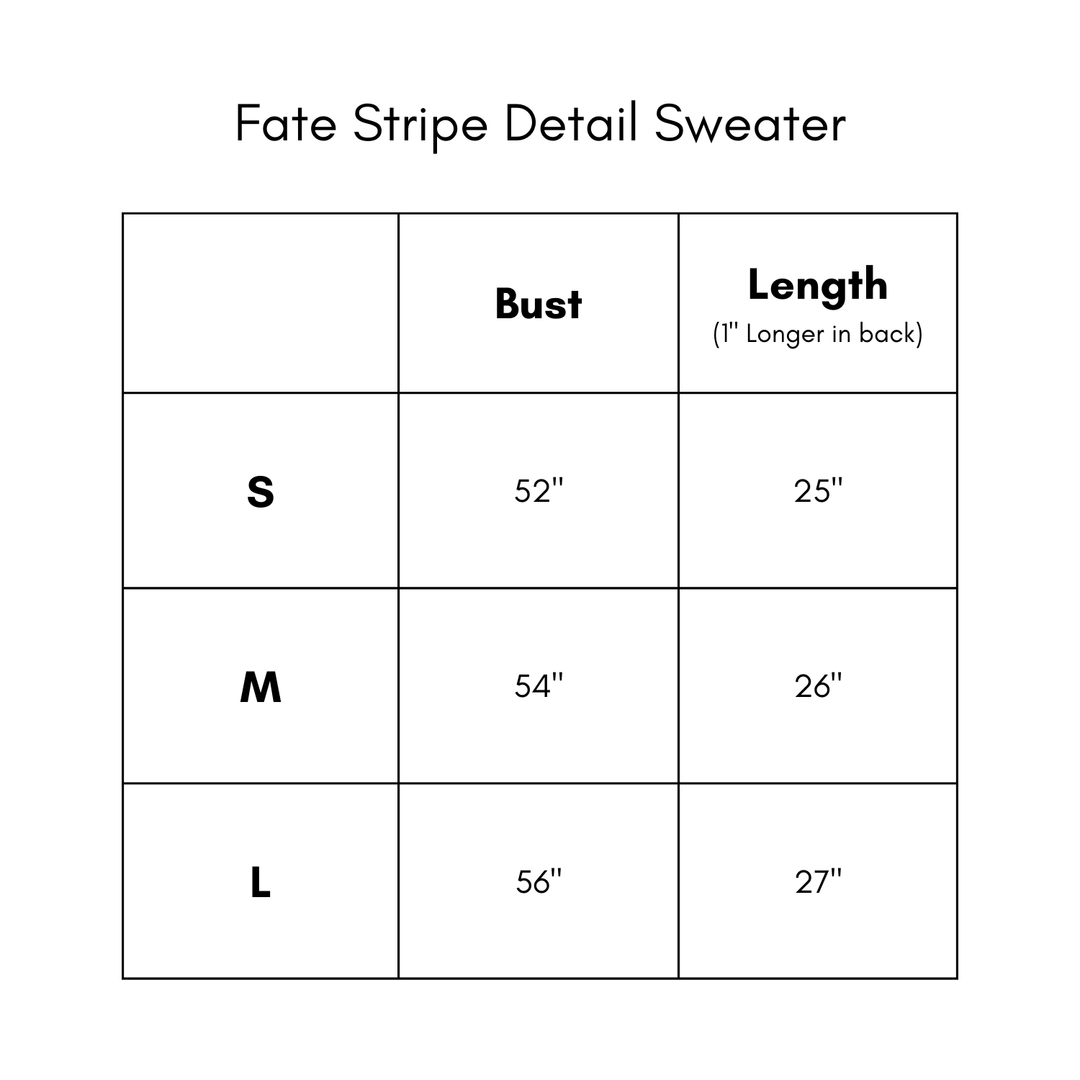 Stripe Detail Sweater - Cream