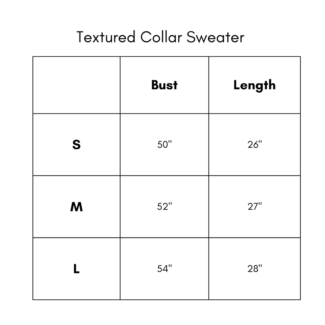 Textured Collared Sweater - Sage