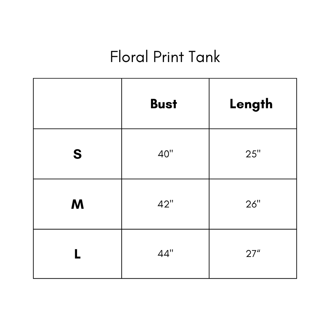Floral Print Tank