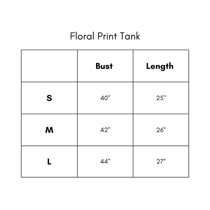 Floral Print Tank