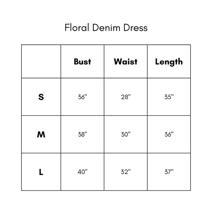 Floral Denim Dress