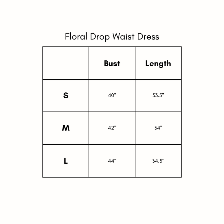 Floral Drop Waist Dress