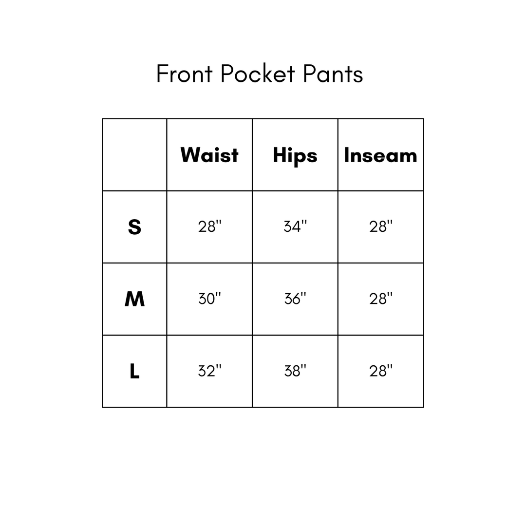 Front Pocket Pants - Navy