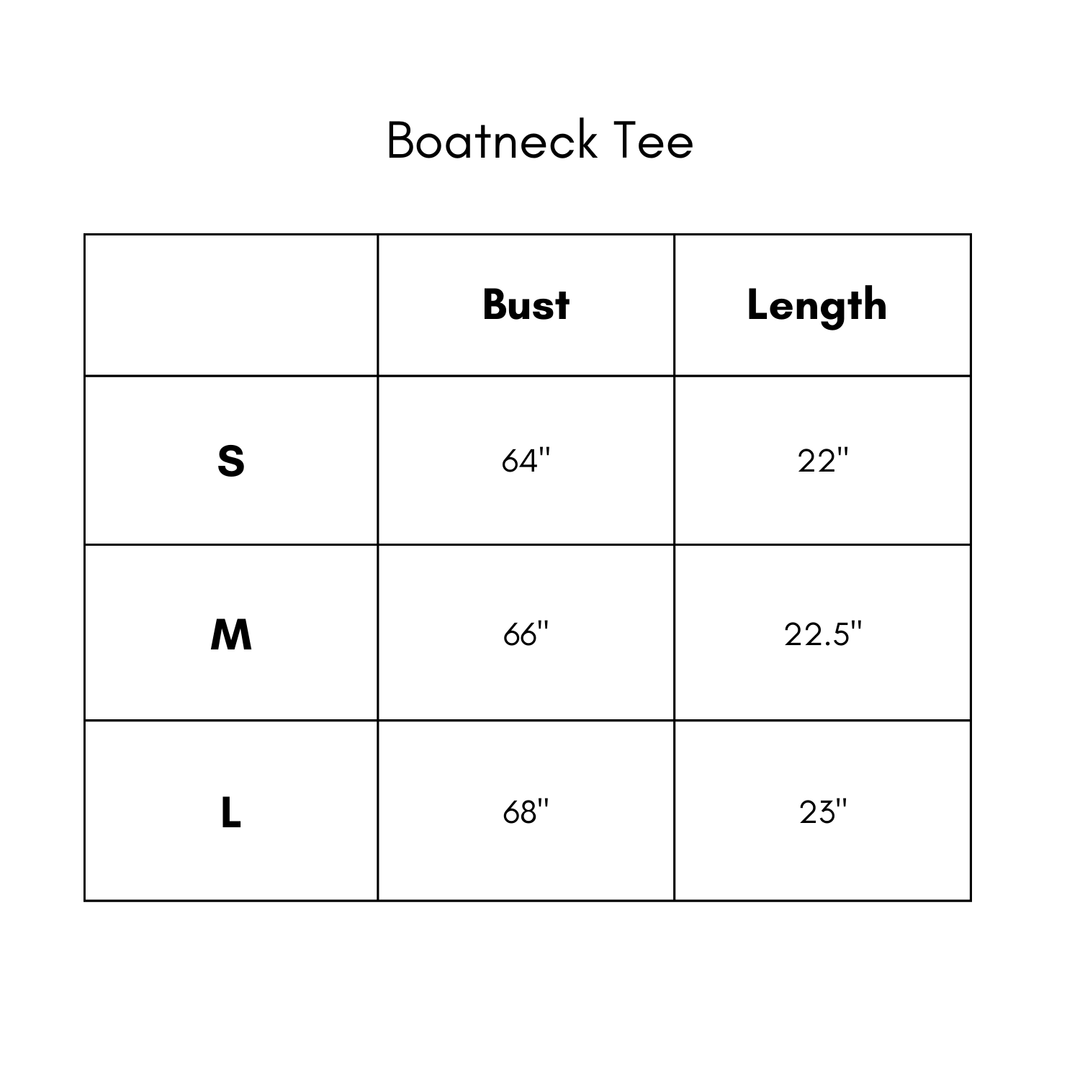 Boat Neck Tee - Oat