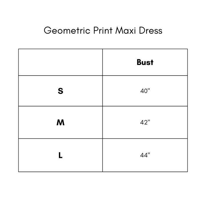 Geometric Print Maxi Dress - Matcha