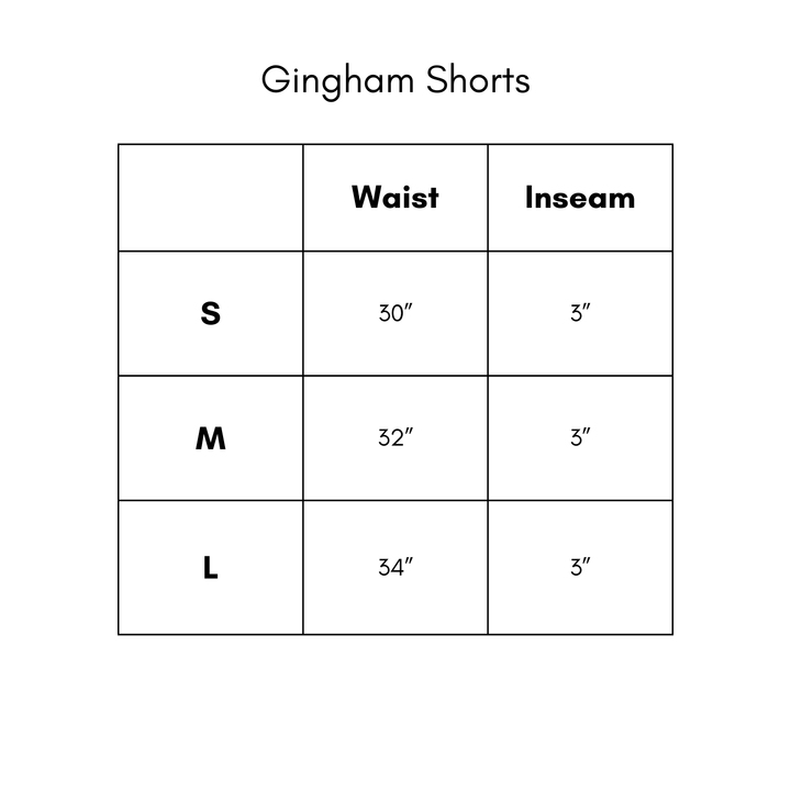 Gingham Shorts - Blue