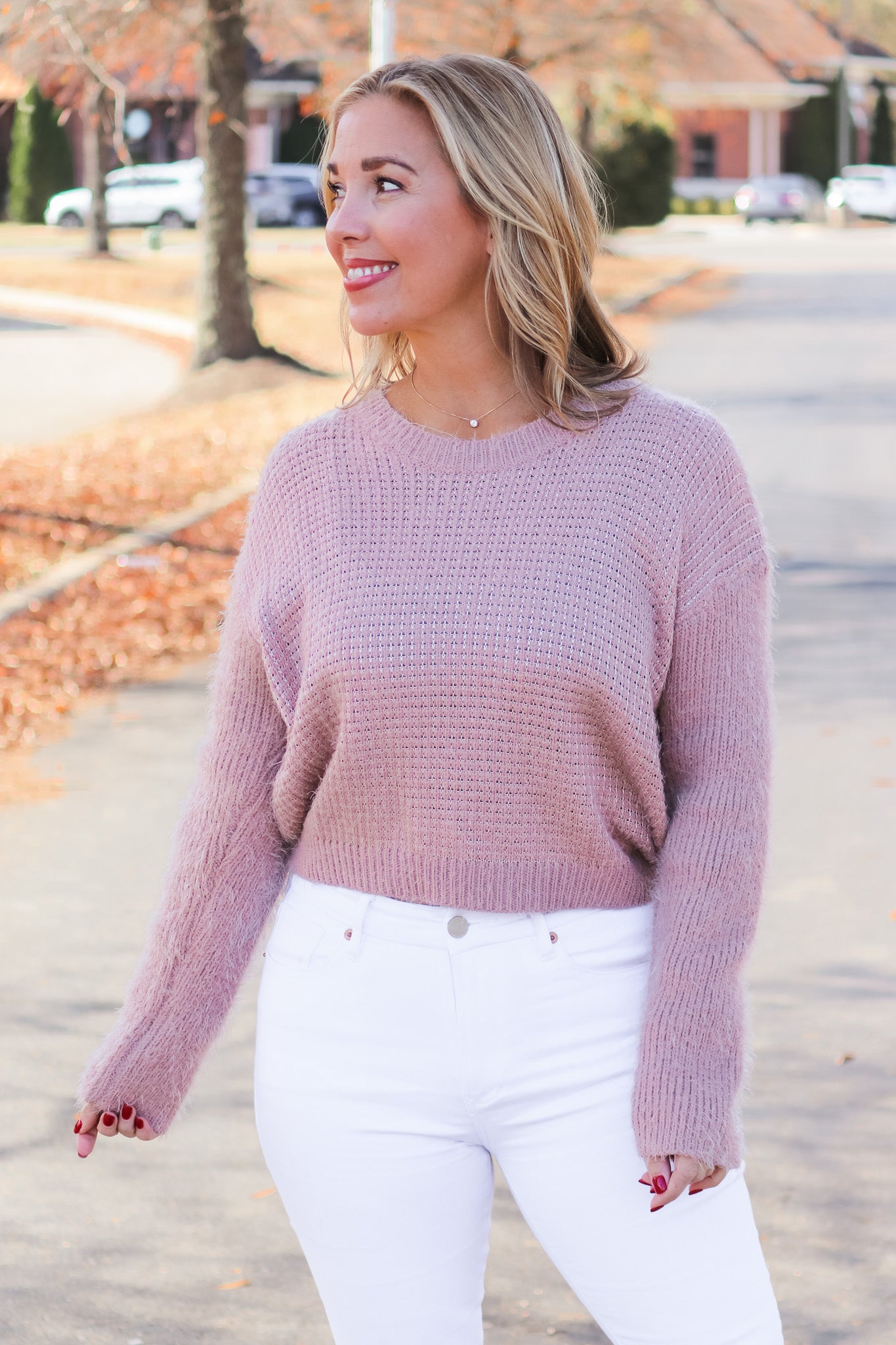 Mauve fashion sweater