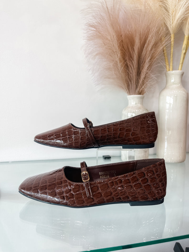 Shu Shop Adele - Brown Croco