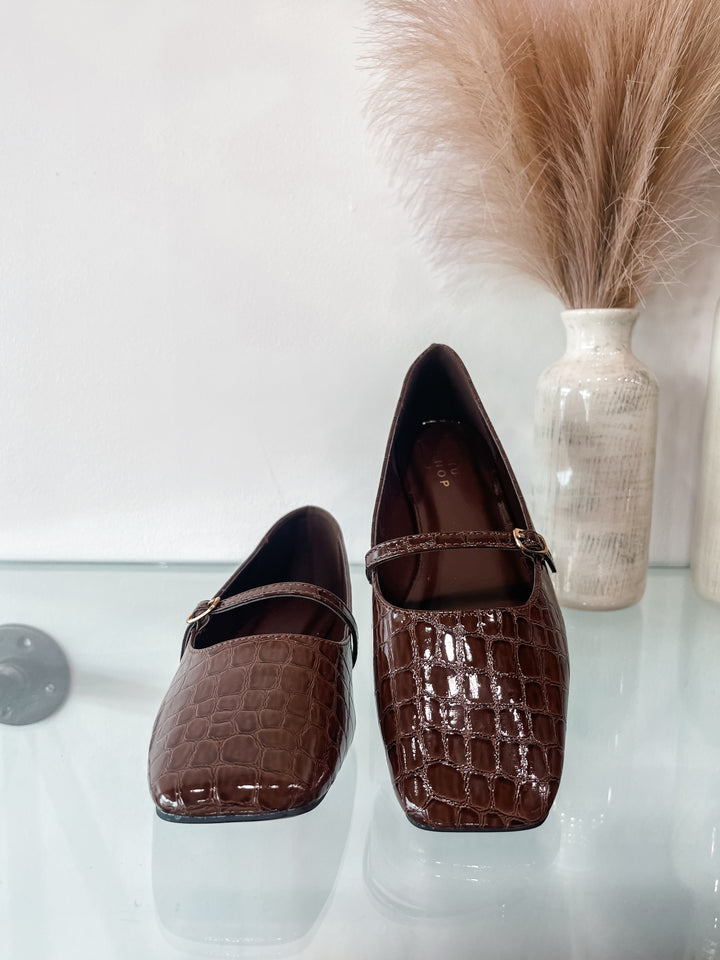 Shu Shop Adele - Brown Croco