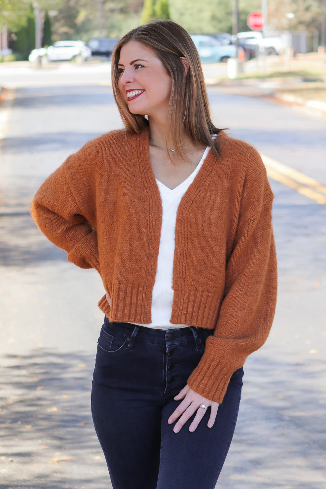 Rhia Cropped Cardigan Sweater