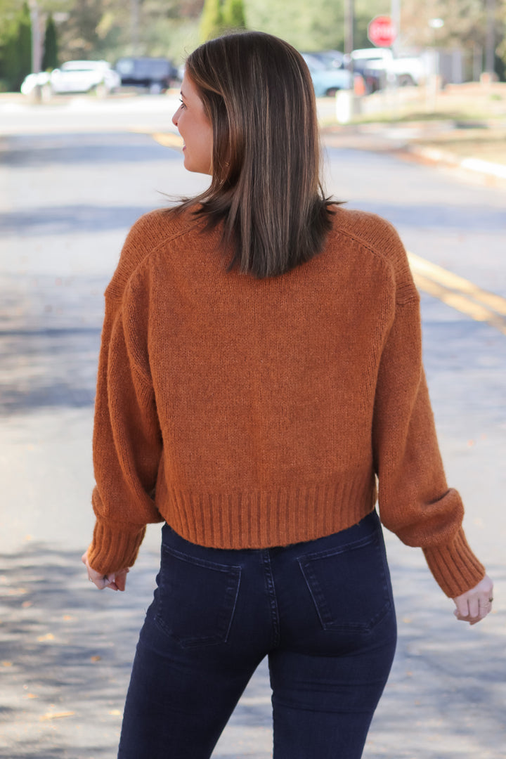 Rhia Cropped Cardigan Sweater