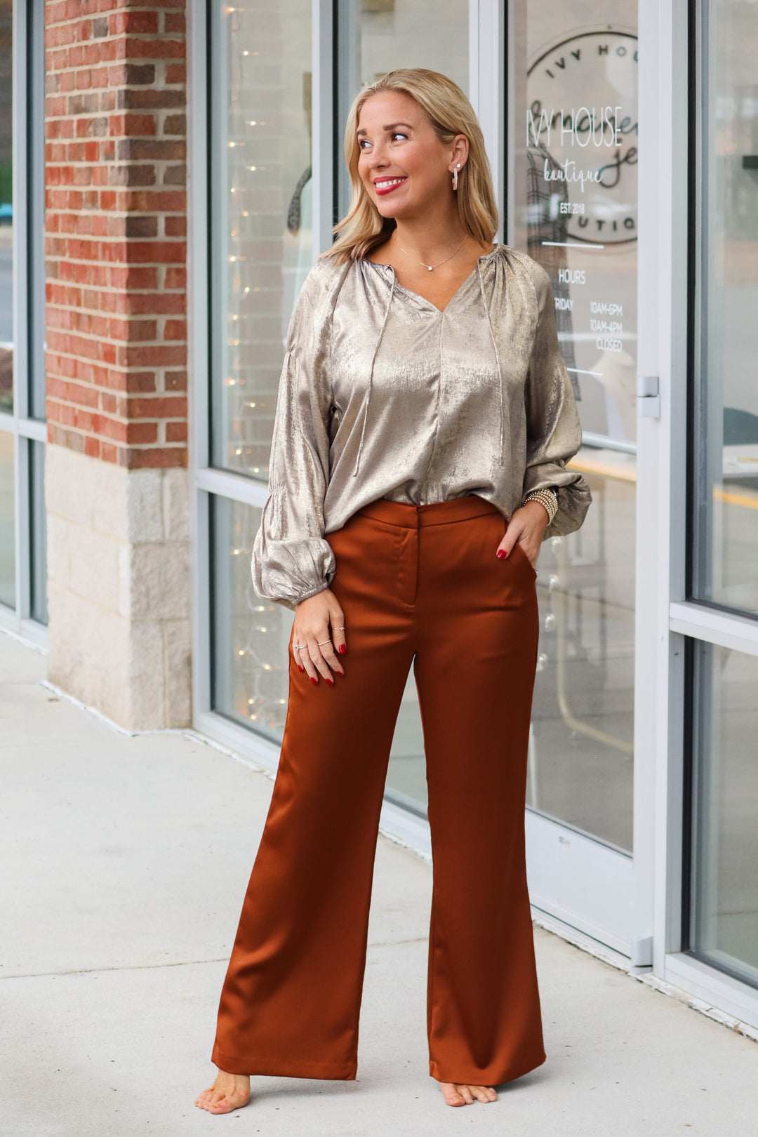 Tailored Dress Pant - Toffee