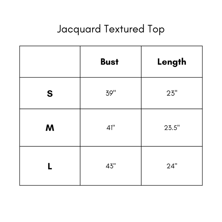 Jacquard Textured Top - Brown
