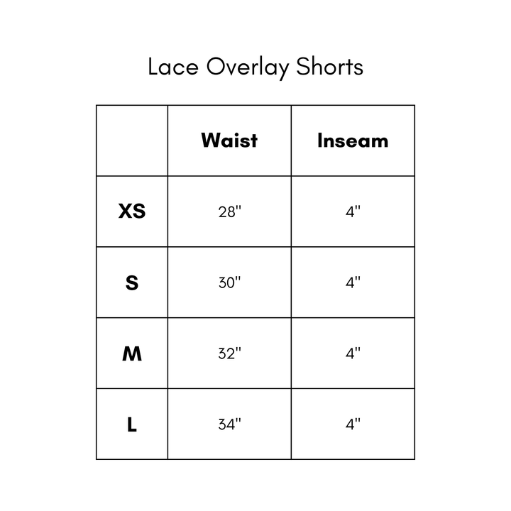 Lace Overlay Shorts - White
