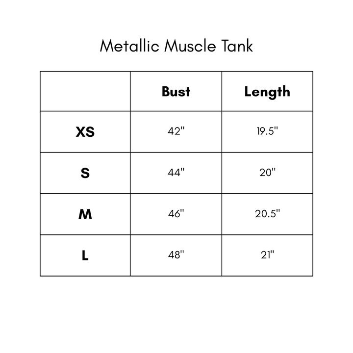 Metallic Muscle Tank