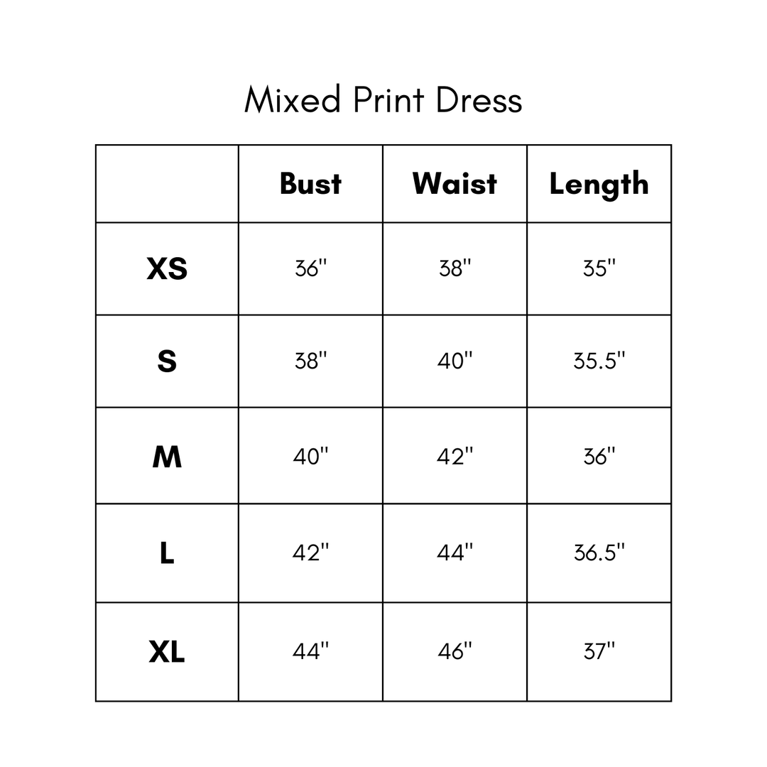 Mixed Print Dress