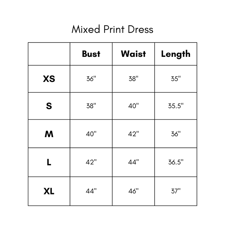 Mixed Print Dress