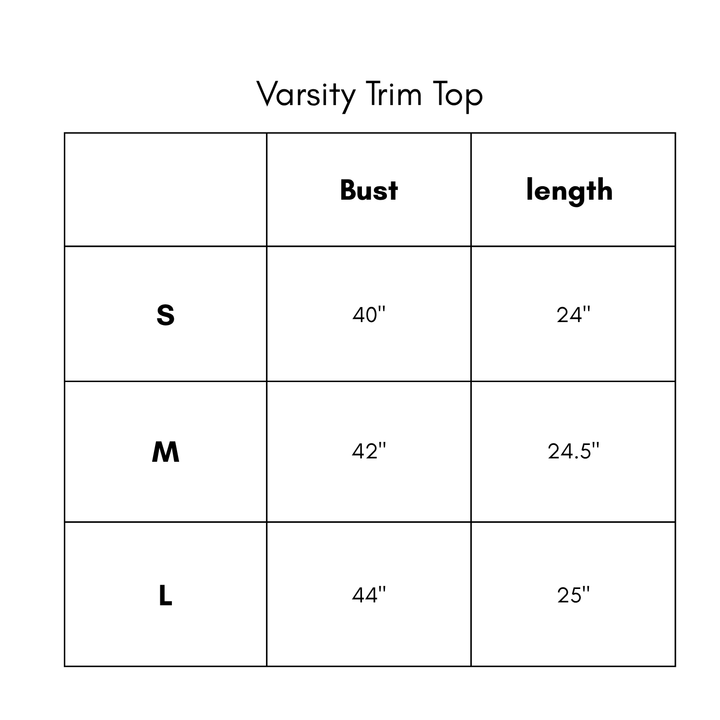 Varsity Trim Top - Sage Mint