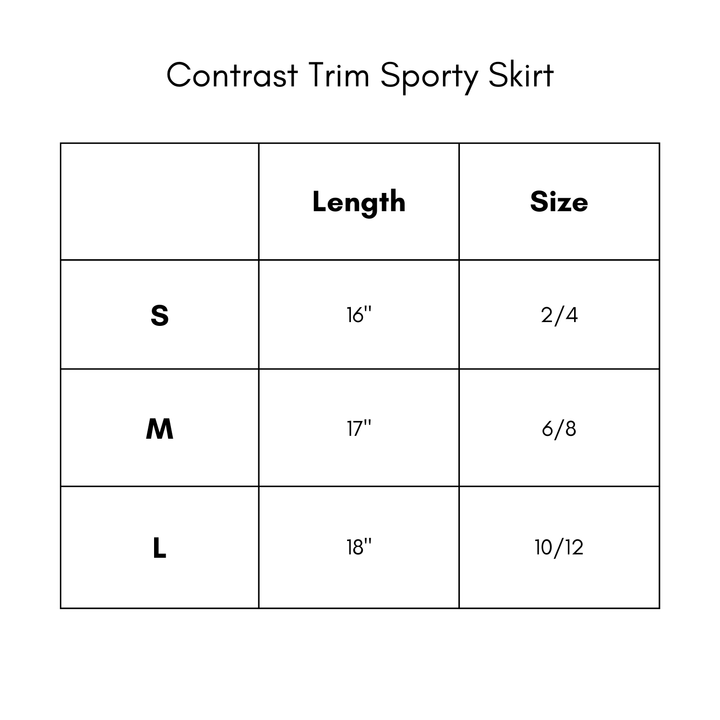 Contrast Trim Sporty Skirt - Pink